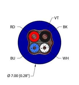 Turck VIO,TPU,1STPX22+1STPX24,S-DB,AWM,DN,HF VIO,TPU,1STPX22+1STPX24,S-DB,AWM,DN,HF Turck - VIO,TPU,1STPX22+1STPX24,S-DB,AWM,DN,HF Fieldbus Technology Cable, Reelfast™ Bulk Cable VIO,TPU,1STPX22+1STPX24,S-DB,AWM,DN,HF on Powermatic Associates