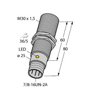 Turck BI10-G30-AZ3X-B1131 BI10-G30-AZ3X-B1131 Turck - BI10-G30-AZ3X-B1131 Inductive Sensor BI10-G30-AZ3X-B1131 on Powermatic Associates