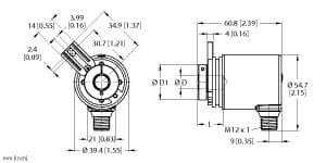 Turck REM-102B6T-9F32B-H1151 REM-102B6T-9F32B-H1151 Turck - REM-102B6T-9F32B-H1151 Absolute Rotary Encoder - Multiturn, Industrial Line REM-102B6T-9F32B-H1151 on Powermatic Associates
