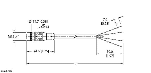 Turck EKRB-A4.400-GC8K-10 EKRB-A4.400-GC8K-10 Turck - EKRB-A4.400-GC8K-10 Actuator and Sensor Cordset, Connection Cable EKRB-A4.400-GC8K-10 on Powermatic Associates