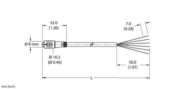 Turck PKG 6Z-3 PKG 6Z-3 Turck - PKG 6Z-3 Actuator and Sensor Cordset, Connection Cable PKG 6Z-3 on Powermatic Associates