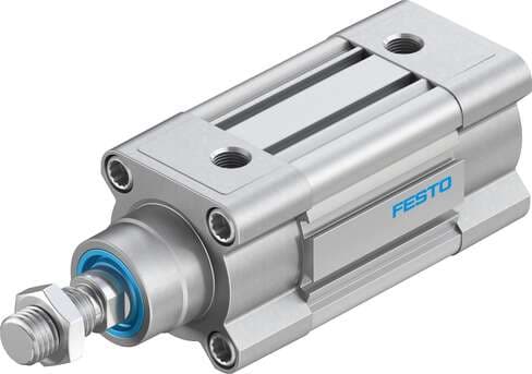 Festo 3659493 standards-based cylinder DSBC-50-30-D3-PPSA-N3 with self-adjusting pneumatic end position cushioning Stroke: 30 mm, Piston diameter: 50 mm, Piston rod thread: M16x1,5, Cushioning: PPS: Self-adjusting pneumatic end-position cushioning, Assembly position: A 3659493 on Powermatic Associates