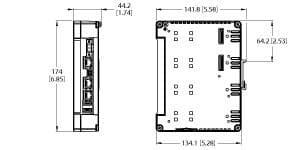 Turck TX700D-P3WV01 TX700D-P3WV01 Turck - TX700D-P3WV01 TX700 HMI/PLC Series, Dual-Core IOT Gateway — CODESYS V3 PLC with WEB VISU, DIN Rail Device for the Control Cabinet TX700D-P3WV01 on Powermatic Associates