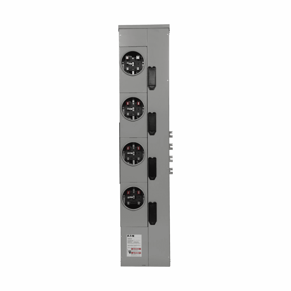 Eaton 3MM420RCP 3MM420RCP Eaton - Eaton's Three-Phase Residential Meter Stack Module, Group Metering Type, 200A, Bus 800 Ampere, Outdoor, 4 Sockets , Ring Security, Three-phase in, single-phase out. 3MM420RCP on Powermatic Associates