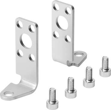 Festo 161805 foot mounting HZF-18 for DZF cylinder. Size: 18, Assembly position: Any, Corrosion resistance classification CRC: 1 - Low corrosion stress, Ambient temperature: -40 - 150 °C, Product weight: 30 g 161805 on Powermatic Associates