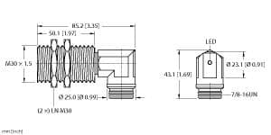 Turck BI10-G30-AP6X-B1441 BI10-G30-AP6X-B1441 Turck - BI10-G30-AP6X-B1441 Inductive Sensor BI10-G30-AP6X-B1441 on Powermatic Associates
