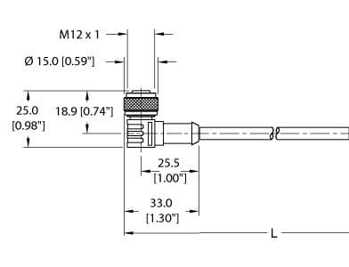 Turck WK 4.5T-4 WK 4.5T-4 Turck - WK 4.5T-4 Actuator and Sensor Cordset, Extension Cable WK 4.5T-4 on Powermatic Associates