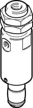 Festo 1320788 bellows gripper DHEB-10-E-D-E-P Size: 10, Stroke of the bellows: 4 mm, Min. diameter to be gripped: 10,5 mm, Max. diameter to be gripped: 14 mm, Assembly position: Any 1320788 on Powermatic Associates