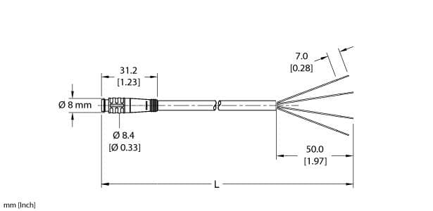 Turck PSG 4-2 PSG 4-2 Turck - PSG 4-2 Actuator and Sensor Cordset, Connection Cable PSG 4-2 on Powermatic Associates