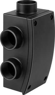 Festo 175126 junction box HMZV Assembly position: Any, Corrosion resistance classification CRC: 2 - Moderate corrosion stress, Materials note: Free of copper and PTFE 175126 on Powermatic Associates