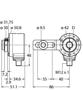 Turck RI-12I15S1-2K1024-H1181 RI-12I15S1-2K1024-H1181 Turck - RI-12I15S1-2K1024-H1181 Incremental Encoder, Industrial Line RI-12I15S1-2K1024-H1181 on Powermatic Associates