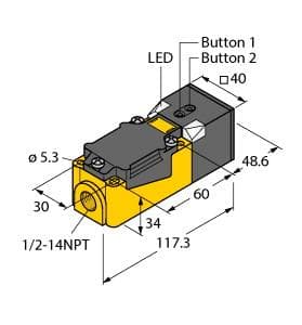 Turck RU200-CP40-2UP8X2T/S10 RU200-CP40-2UP8X2T/S10 Turck - RU200-CP40-2UP8X2T/S10 Ultrasonic Sensor, Diffuse Mode Sensor RU200-CP40-2UP8X2T/S10 on Powermatic Associates