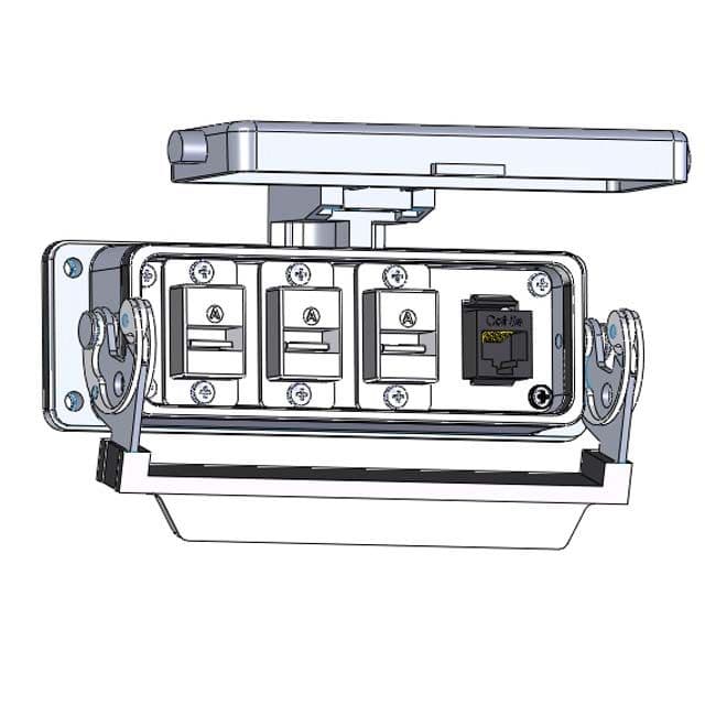 Mencom D-3USB-AFAF-RJ45-24 Panel Interface Connector with, 3 form A USB to form A USB and 1 RJ45, in a 24LS housing D-3USB-AFAF-RJ45-24 on Powermatic Associates