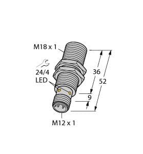 Turck BI10U-M18-VN6X-H1141 BI10U-M18-VN6X-H1141 Turck - BI10U-M18-VN6X-H1141 Inductive Sensor BI10U-M18-VN6X-H1141 on Powermatic Associates