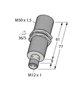 Turck BI10-M30E-AD4X-H1141 BI10-M30E-AD4X-H1141 Turck - BI10-M30E-AD4X-H1141 Inductive Sensor BI10-M30E-AD4X-H1141 on Powermatic Associates