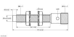 Turck NI3-EG08-AP6X-H1341 NI3-EG08-AP6X-H1341 Turck - NI3-EG08-AP6X-H1341 Inductive Sensor NI3-EG08-AP6X-H1341 on Powermatic Associates