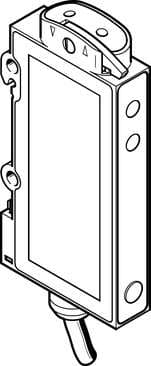 Festo 552795 fibre-optic unit SOE4-FO-L-HF2-1P-K Ideal for material-independent small part detection. Design: Block design, Conforms to standard: EN 60947-5-2, Authorisation: (* RCM Mark, * c UL us - Listed (OL)), CE mark (see declaration of conformity): to EU directi 552795 on Powermatic Associates