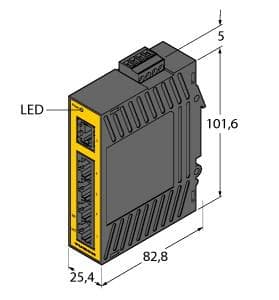Turck SE20-84X-RJ522 SE20-84X-RJ522 Turck - SE20-84X-RJ522 Industrial Ethernet, Unmanaged Switch SE20-84X-RJ522 on Powermatic Associates