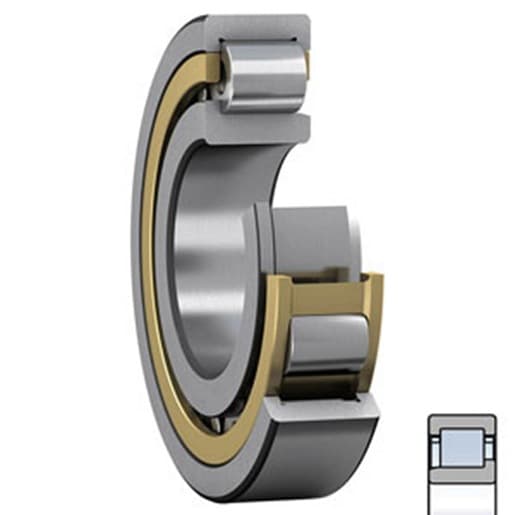 NSK NJ315EMC4 75MM Bore; Straight Bore Profile; 160MM Outside Diameter; 37MM Width; Brass Cage Material; RBEC 1 | ISO P0; Single Row; Inner Ring - One Side Separable; No Snap Ring; Relubricatable; C4-Extra Loose Internal Clearance; Retainer NJ315EMC4 on Powermatic Associates