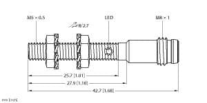 Turck BI1-EG05-AN6X-V1331 BI1-EG05-AN6X-V1331 Turck - BI1-EG05-AN6X-V1331 Inductive Sensor BI1-EG05-AN6X-V1331 on Powermatic Associates