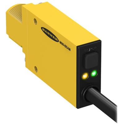 Banner SME312CVB W-30 Photo-electric sensor with convergent mode - Banner Engineering (MINI-BEAM series - SME312 Expert) - Part #53727 - Sensing range 16mm - Visible blue light (475nm) - 1 x digital output (PNP/NPN transistor) (Light-ON or Dark-ON operation) - Supply voltage 1 SME312CVB W-30 on Powermatic Associates