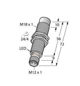 Turck NI14-MT18E-AP6X-H1141/S1589 NI14-MT18E-AP6X-H1141/S1589 Turck - NI14-MT18E-AP6X-H1141/S1589 Inductive Sensor, With Weldguard® coating NI14-MT18E-AP6X-H1141/S1589 on Powermatic Associates