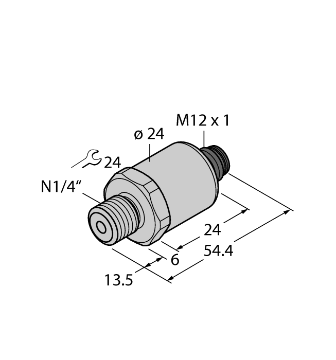 Turck PT20PSIG-1003-I2-H1143 PT20PSIG-1003-I2-H1143 Turck - PT20PSIG-1003-I2-H1143 Pressure Transmitter, With Current Output (2-Wire) PT20PSIG-1003-I2-H1143 on Powermatic Associates