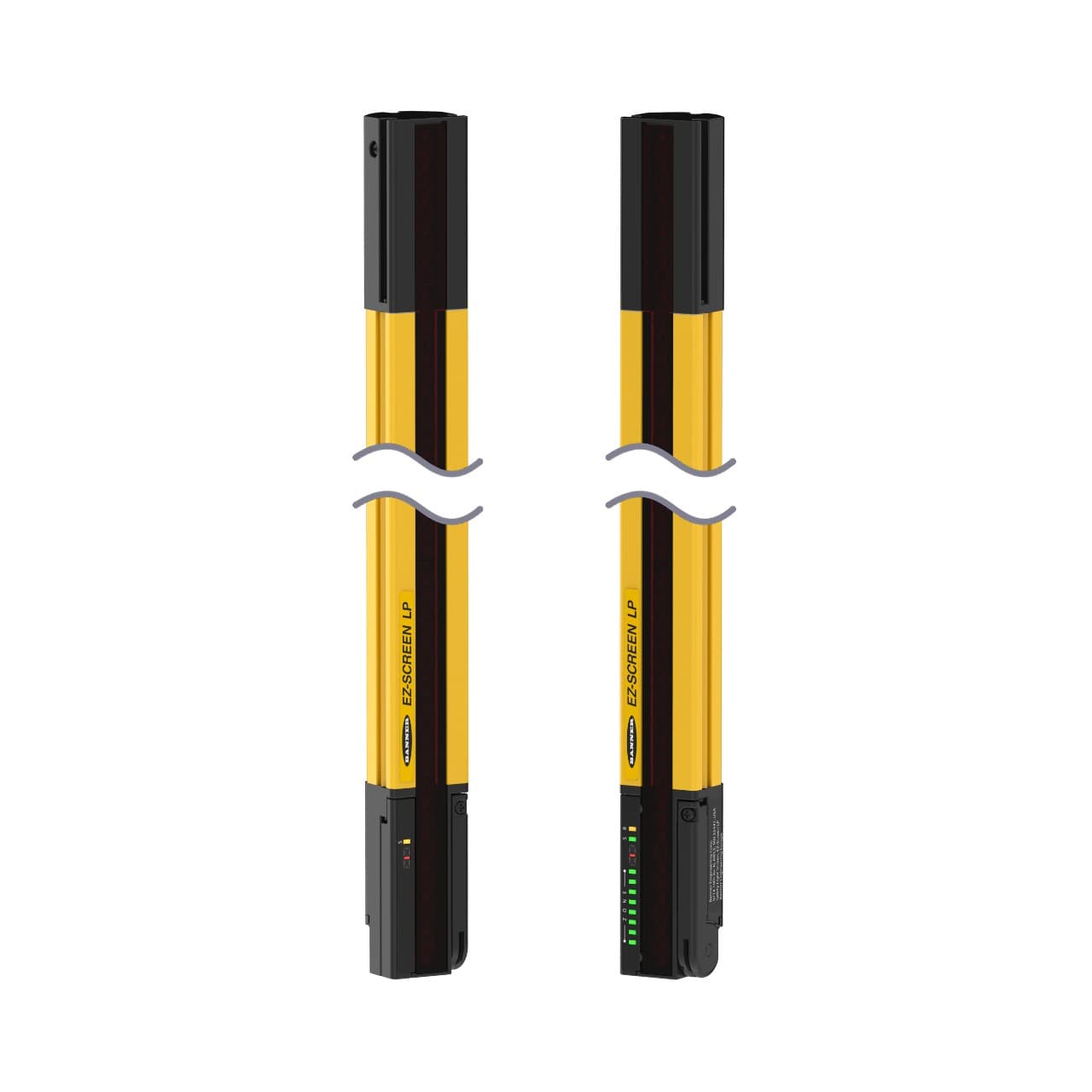 Banner SLPMP25-1250 EZ-SCREEN Low Profile Muting Pair, Res.: 25 mm Response (Tr): 18.5 ms; Beams: 63, Rng: 0.1 to 7 m (4 in - 23 ft); ht. 1250 mm (49.2 in), Connection: Integral RD SLPMP25-1250 on Powermatic Associates