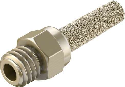 Festo 1231120 silencer AMTE-M-LH-M3 Suitable for reducing noise at the exhaust ports of pneumatic systems. Assembly position: Any, Container size: 20, Operating pressure: 0 - 10 bar, Flow rate to atmosphere: 95 l/min, Operating medium: Compressed air in accordance with 1231120 on Powermatic Associates