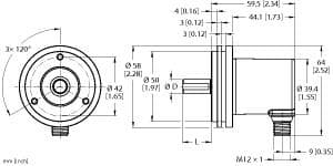 Turck REM-E-121T10S-9F32B-H1151 REM-E-121T10S-9F32B-H1151 Turck - REM-E-121T10S-9F32B-H1151 Absolute Rotary Encoder - Multiturn, Efficiency Line REM-E-121T10S-9F32B-H1151 on Powermatic Associates