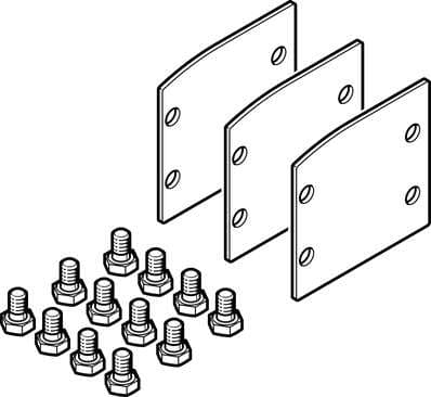 Festo 8049254 cover kit EASC-L5-80 Size: 80, Corrosion resistance classification CRC: 1 - Low corrosion stress, Ambient temperature: -40 - 150 °C, Product weight: 350 g, Material of cover: High alloy steel, non-corrosive 8049254 on Powermatic Associates
