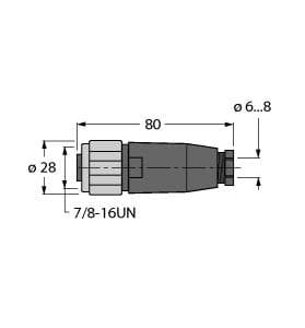 Turck BKV4140-0/9 BKV4140-0/9 Turck - BKV4140-0/9 Accessories for Fieldbus Systems, Field-Wireable Connector, 7/8″ Female, Straight BKV4140-0/9 on Powermatic Associates