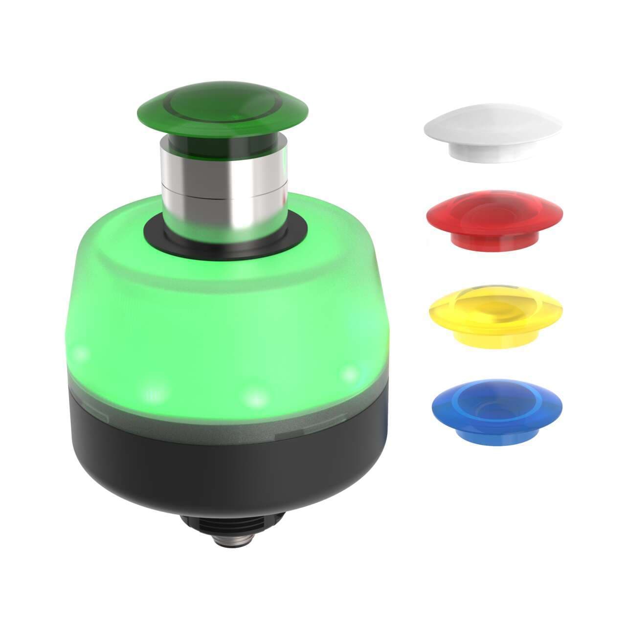 Banner OS80PMLW1XWQ OS80 Operator Station: Push Button, White; Latching (Pull-to-Release); 1-Color; Voltage: 12-30 V dc; Housing: Polycarbonate; IP40; Output: PNP 1 NO; Colors: White; 5-pin M12 Integral QD OS80PMLW1XWQ on Powermatic Associates