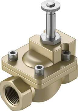 Festo 546151 solenoid valve VZWM-L-M22C-G114-F5 Servo-controlled, with diaphragm, G11/4" connection. Design structure: (* Diaphragm valve, * Servo controlled), Type of actuation: electrical, Sealing principle: soft, Assembly position: Preferably upright, Mounting type 546151 on Powermatic Associates