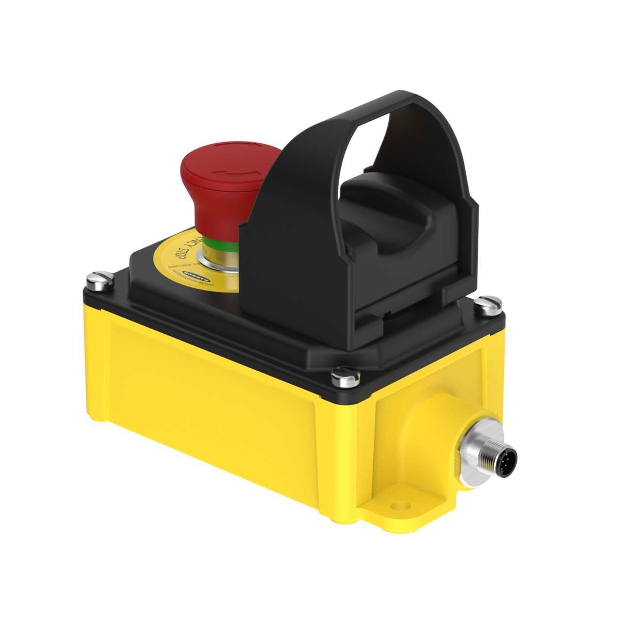 Banner SSA-EBM-02EB1Q8OTBB SSA-EBM-02EB1Q8OTBB E-STOP Button Metal 2NC Legend OTB in BENC Enclosure with 8-pin M12 QD SSA-EBM-02EB1Q8OTBB on Powermatic Associates