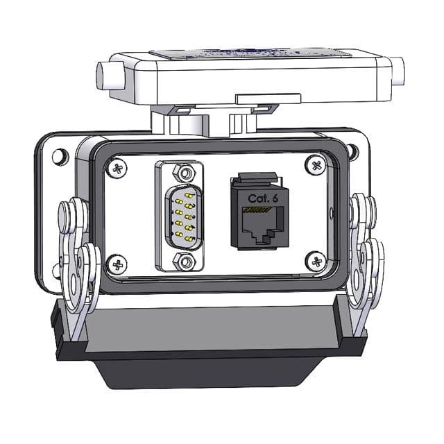 Mencom DBM09-RJ45-10LS Panel Interface Connector with, MDB9 and, RJ45, in a 10LS housing DBM09-RJ45-10LS on Powermatic Associates