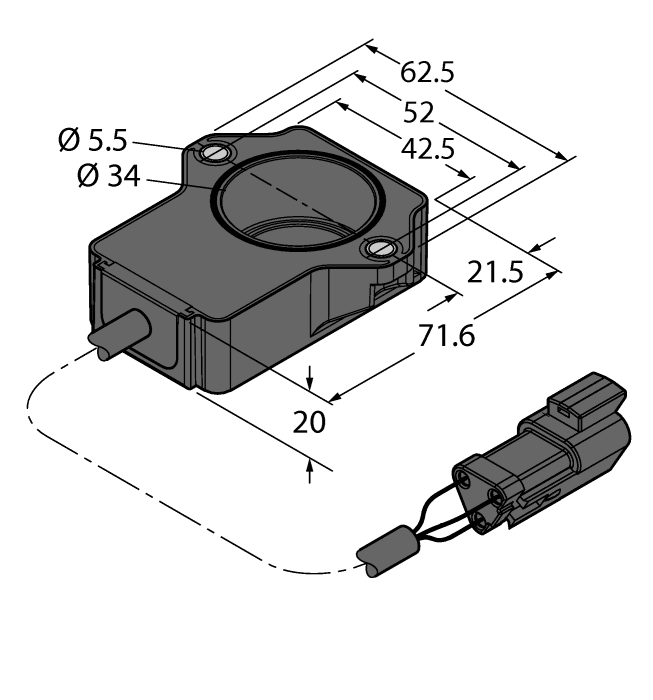 RI20P1-QR20-LU4X2-0.15-DT04-3P on Powermatic Associates