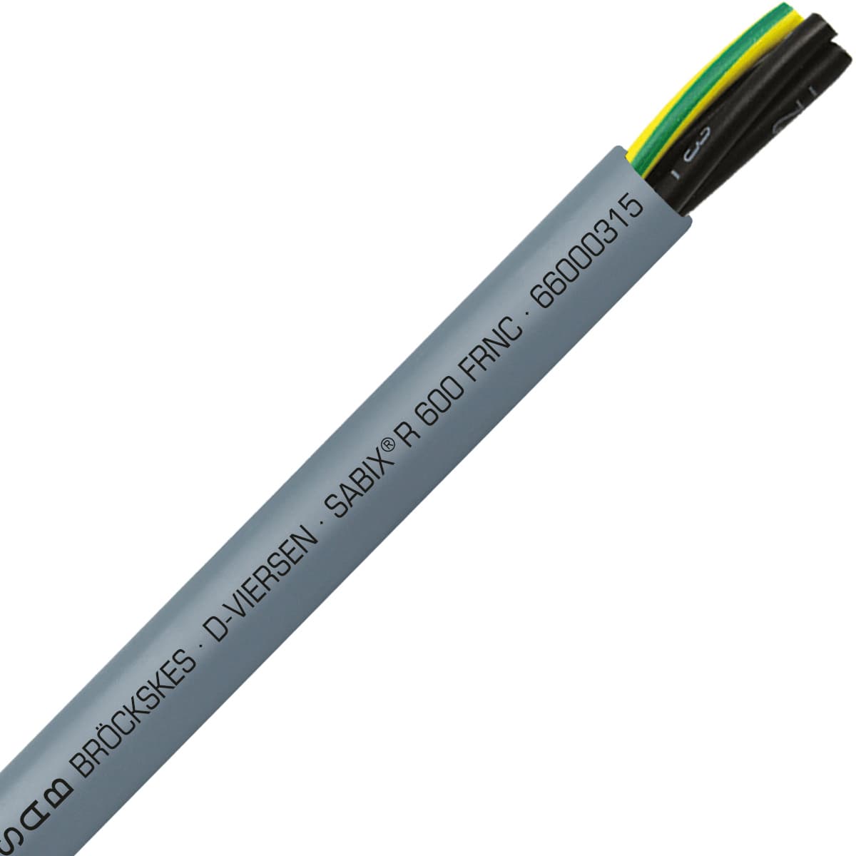SAB 66000315 SABIX R 600 FRNC - 16 AWG/3c, halogen-free flame retardant rail control cable, CE, RoHS 66000315 on Powermatic Associates