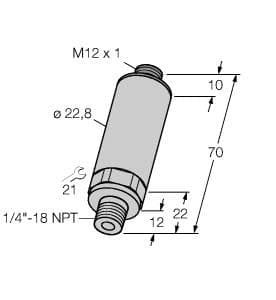 Turck PT60PSIG-13-LU2-H1131 PT60PSIG-13-LU2-H1131 Turck - PT60PSIG-13-LU2-H1131 Pressure Transmitter, With Voltage Output (3-Wire) PT60PSIG-13-LU2-H1131 on Powermatic Associates