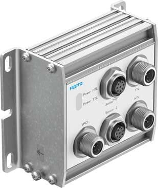 Festo 8071781 sensor interface CASB-MT-D3-R7 Instructions for use: The product is suitable for industrial purposes only. Measures for interference suppression may be required in residential areas., Diagnosis function: Display via LED, Assembly position: Any, Polarity p 8071781 on Powermatic Associates