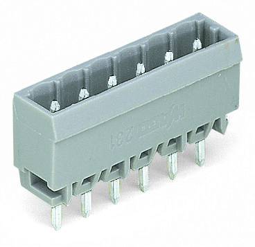 WAGO 231-132/001-000 231-132/001-000 WAGO - Male header; 2-pole; THT; 1.0 x 1.0 mm solder pin; straight; pin spacing 5 mm; gray 231-132/001-000 on Powermatic Associates