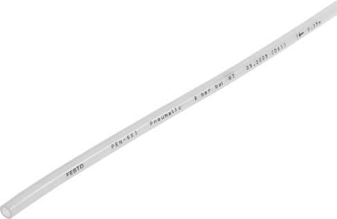 Festo 543250 plastic tubing PEN-12X1,75-NT standard O.D tubing, for QS plug connectors, polyethylene (not approved for use in the food industry). Outside diameter: 12 mm, Bending radius relevant for flow rate: 58 mm, Inside diameter: 8,4 mm, Min. bending radius: 33 mm 543250 on Powermatic Associates