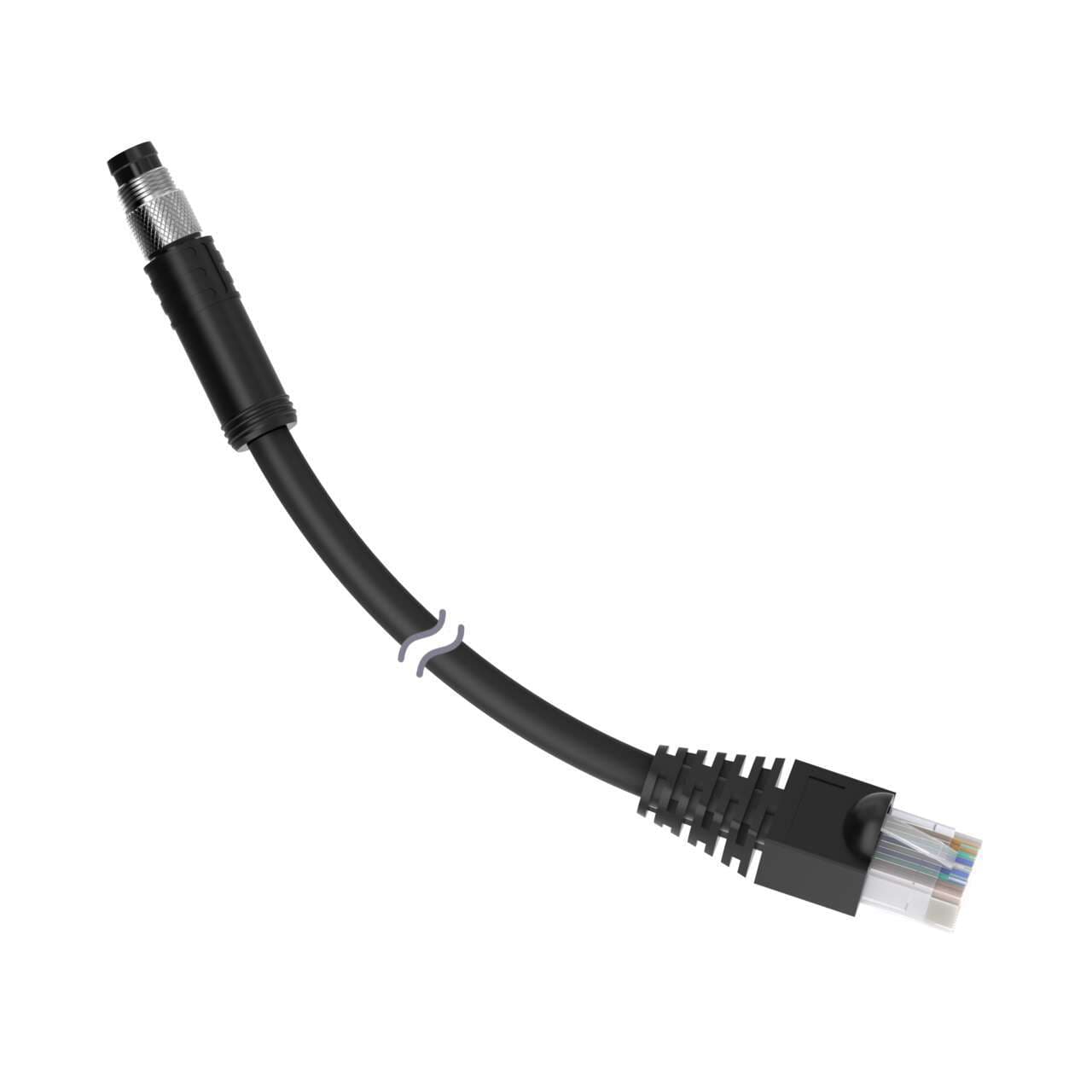 Banner STP-M8MRJ45-415 Banner STP-M8MRJ45-415 - Cordset: Double Ended M8 to RJ45; 4-pin Male Straight; 8-pin Male Straight; 4.57 m 4x26 PVC Black Shielded; Nickel-Plated Coupling Nut STP-M8MRJ45-415 on Powermatic Associates