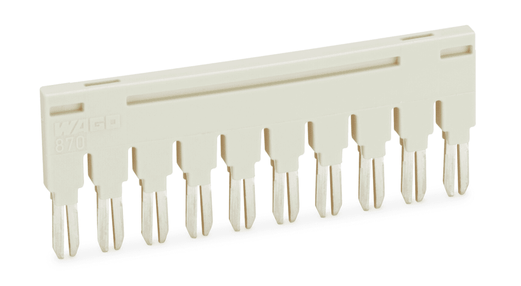 WAGO 870-410 870-410 WAGO - Jumper; 10-way; insulated; light gray 870-410 on Powermatic Associates
