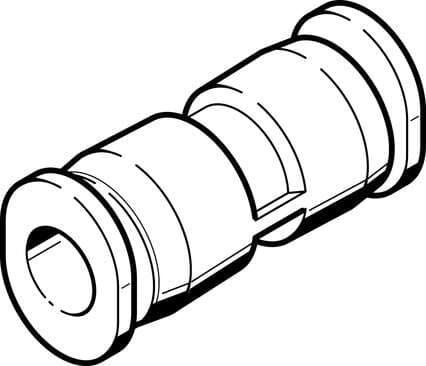 Festo 573056 push-in connector QBM-1/4T-U Size: Mini, Nominal size: 0,197 ", Assembly position: Any, Design structure: Push/pull principle, Operating pressure complete temperature range: -13,8 - 145 Psi 573056 on Powermatic Associates