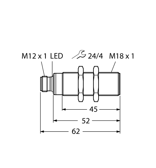 Turck 100000746 100000746 Turck - RU50U-S18-AP8X-H1141, Ultrasonic Sensor 100000746 on Powermatic Associates