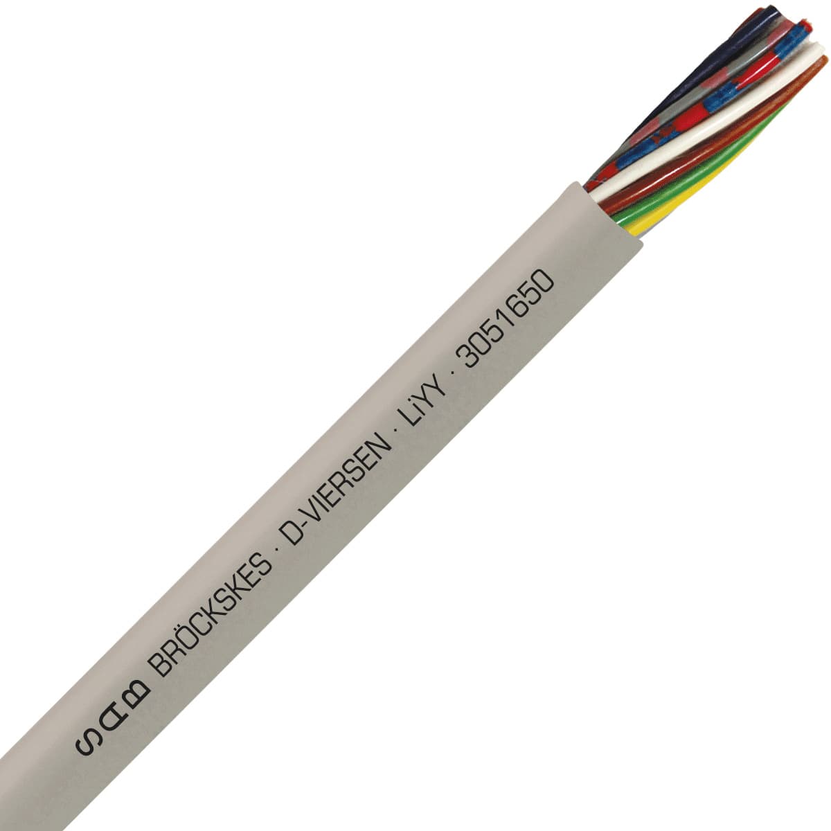 SAB 3051650 LiYY - 20 AWG/16c, multi-conductor signal and control PVC cable with DIN color code 3051650 on Powermatic Associates