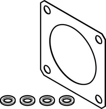 Festo 2481477 seal-SET EADS-F-55A Size: 55, Assembly position: Any, Ambient temperature: -25 - 60 °C, Materials note: Conforms to RoHS 2481477 on Powermatic Associates