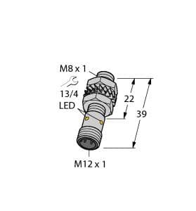 Turck BI2-EG08K-AG41X-H1341 BI2-EG08K-AG41X-H1341 Turck - BI2-EG08K-AG41X-H1341 Inductive Sensor, With Increased Switching Distance BI2-EG08K-AG41X-H1341 on Powermatic Associates