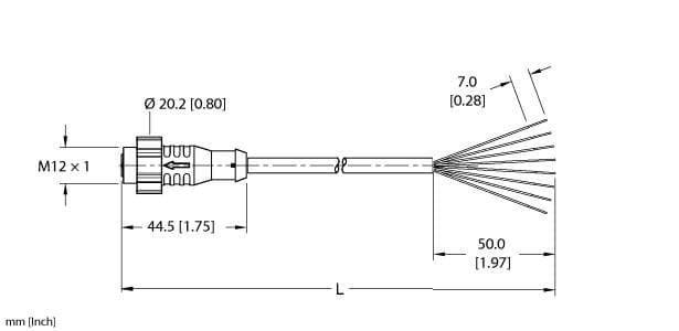 Turck EKRT-A8.800-GC4K-2 EKRT-A8.800-GC4K-2 Turck - EKRT-A8.800-GC4K-2 Actuator and Sensor Cordset, Connection Cable EKRT-A8.800-GC4K-2 on Powermatic Associates